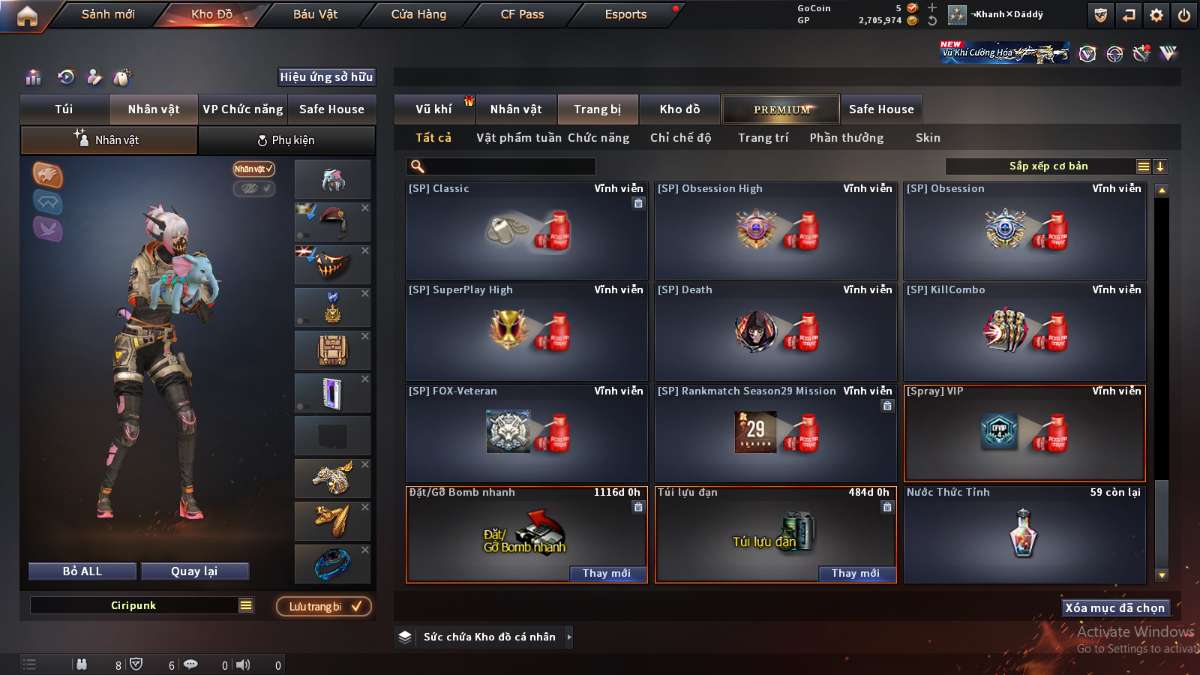shop acc cf uy tin gia re